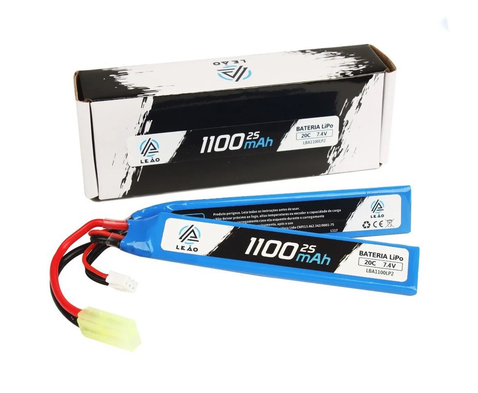 Bateria Lipo Ultra 7.4V/2S (2pack) 1100mAH 20C/40C Dean Airsoft