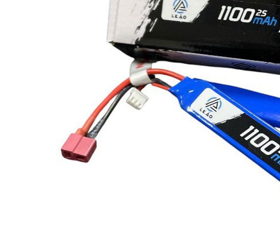 Bateria Lipo Ultra 7.4V/2S (2pack) 1100mAH 20C/40C Dean Airsoft - Leão Modelismo