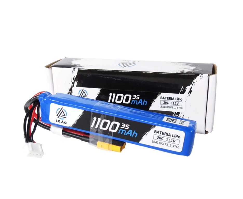 Bateria Lipo Ultra 11.1V/3S (1pack) 1100mAH 20C/40C XT60 Airsoft - Leão Modelismo