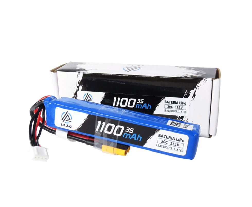 Bateria Lipo Ultra 11.1V/3S (1pack) 1100mAH 20C/40C XT60 Airsoft - Leão Modelismo