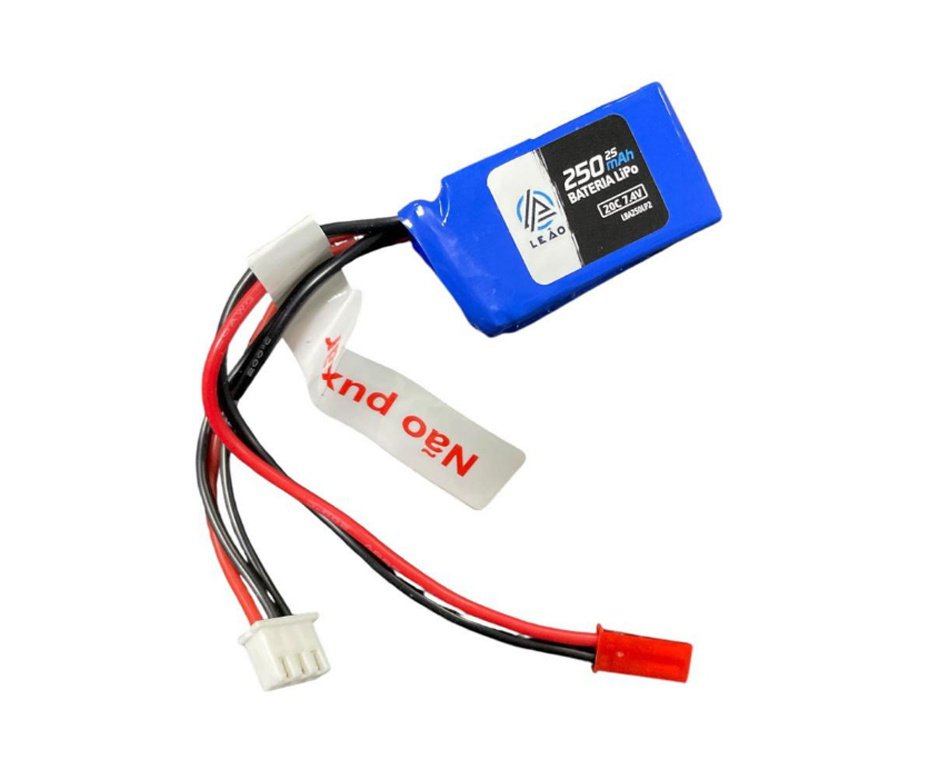 Bateria Lipo Ultra 7.4V/2S 250mAH 20C Pistola Airsoft - Leão Modelismo