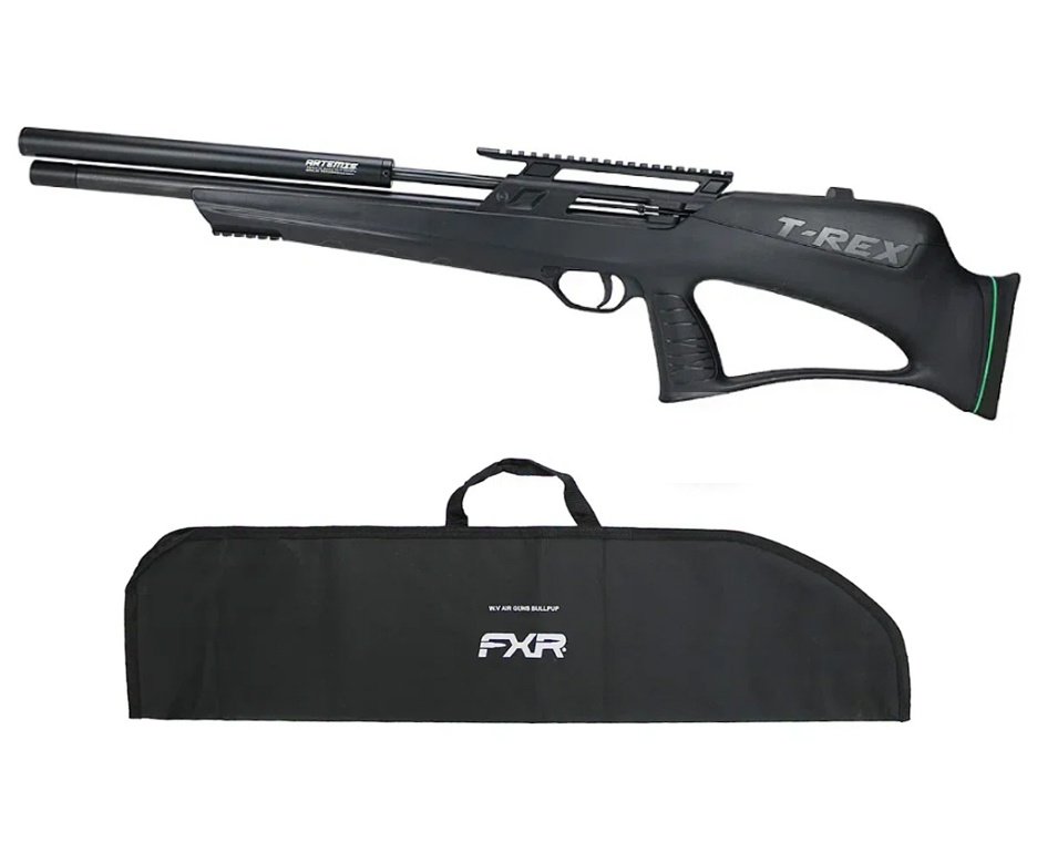 Carabina de Pressão PCP Artemis T-REX Bullpup 5,5mm com Válvula Reguladora - Fixxar + Capa FXR