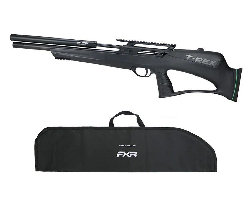 Carabina de Pressão PCP Artemis T-REX Bullpup 5,5mm com Válvula Reguladora - Fixxar + Capa FXR