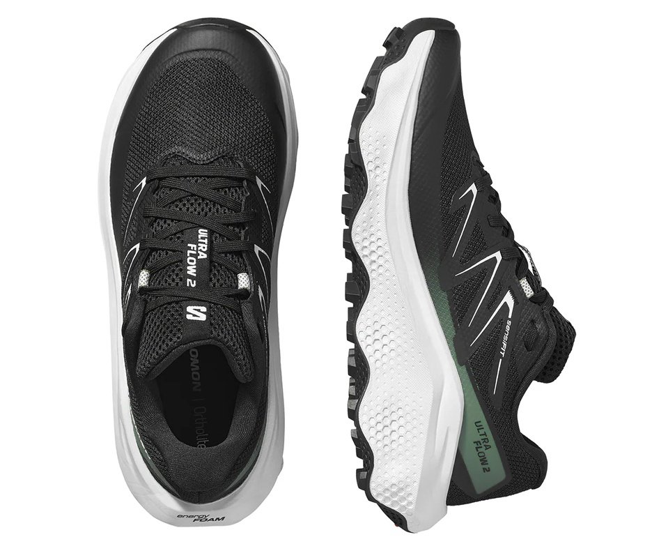 Tênis Salomon Ultra Flow 2 Masculino Black/White/Agave Green