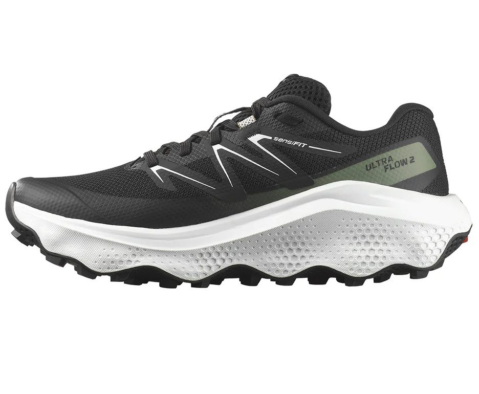 Tênis Salomon Ultra Flow 2 Masculino Black/White/Agave Green