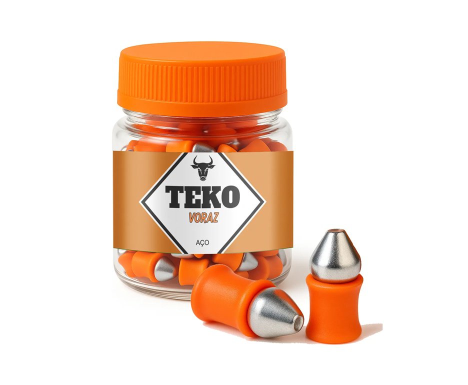 Chumbinho alta penetração Voraz ponta de Aço 5.5 mm - Teko