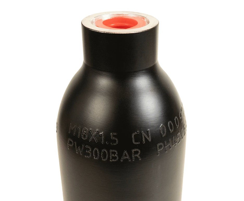 Cilindro PCP de Alumínio Rossi 0,5L (500 cc) 200 Bar