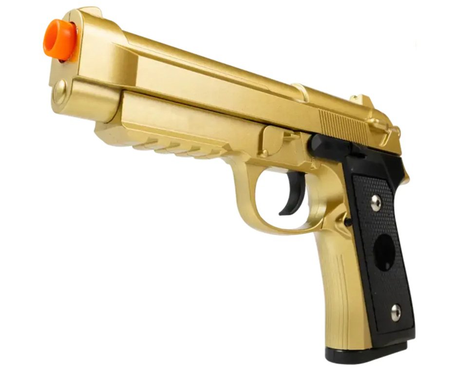 Artefato de Airsoft VG PT92 Rossi - V22 Gold Mola 6mm