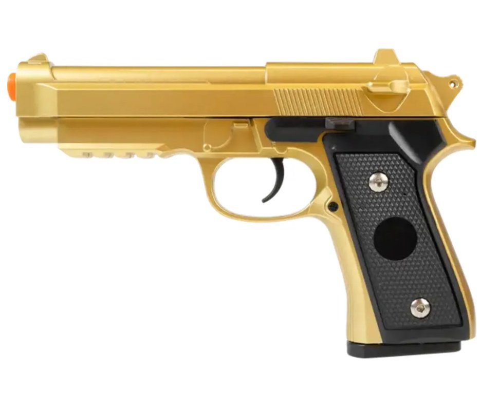 Pistola de Airsoft VG PT92 V22 Gold Mola 6mm - Rossi