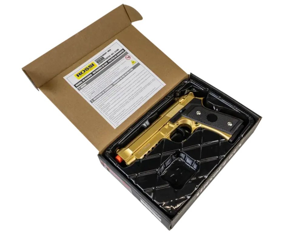 Artefato de Airsoft VG PT92 Rossi - V22 Gold Mola 6mm