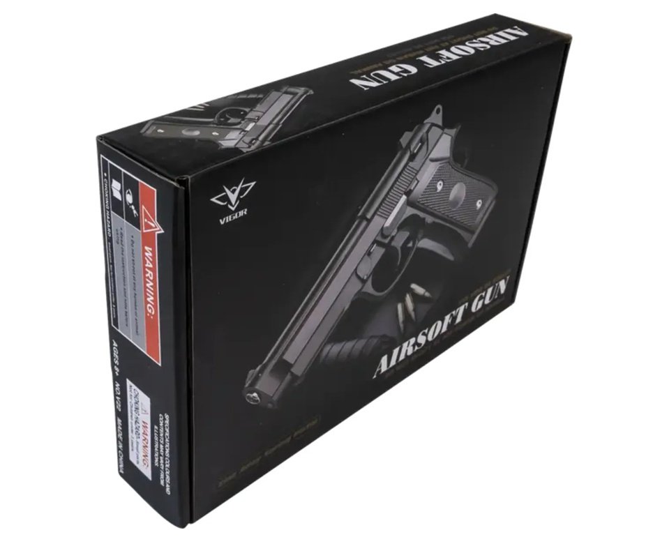 Artefato de Airsoft VG PT92 Rossi - V22 Gold Mola 6mm