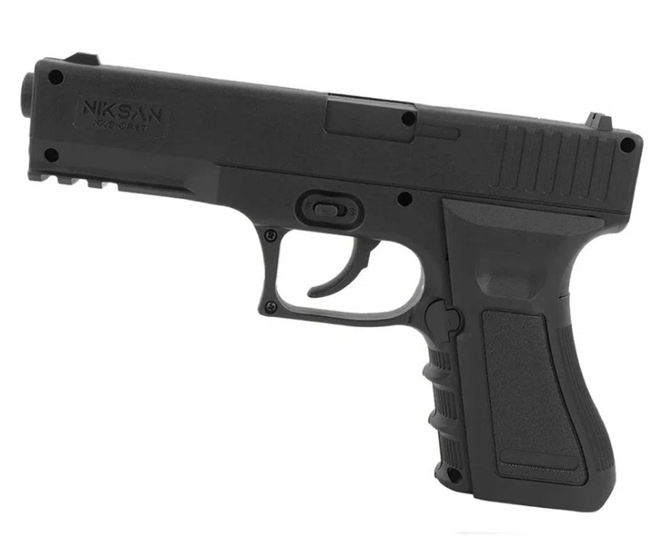 Pistola de Pressão CO2 NBB NKS CP17 4,5 + Co2 + Bbs + Case + Alvos + Kamuff + Óleo + Laser