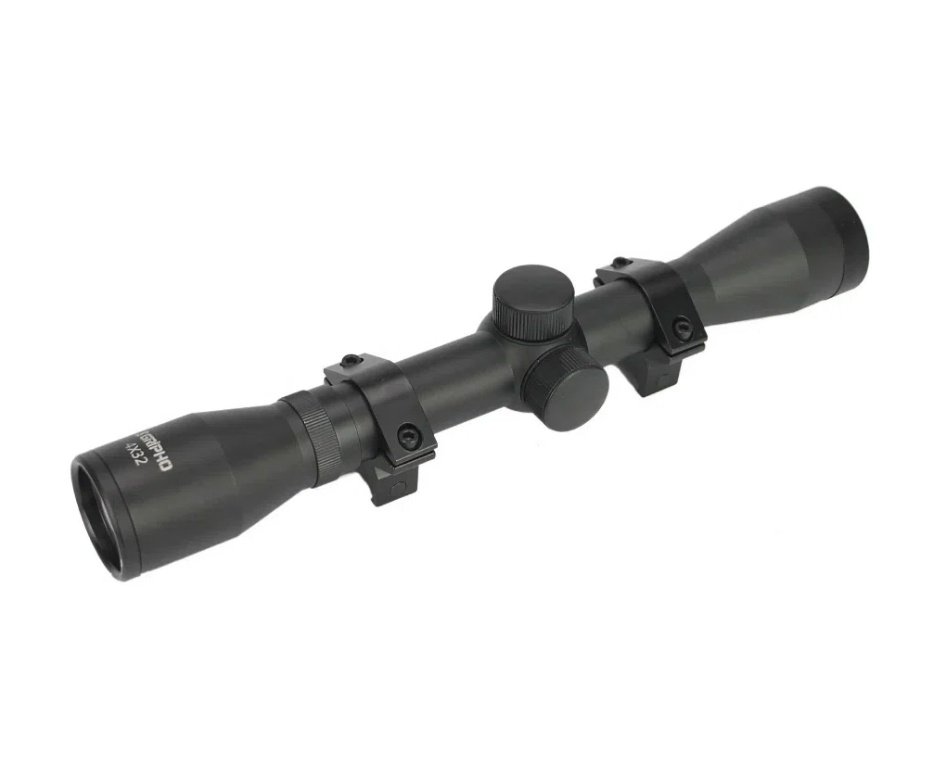 Carabina PCP Rossi R8 Short 6,35mm Big Bore + Bomba + Chumbo + Case/Capa Premium + Alvos + Luneta 4x32