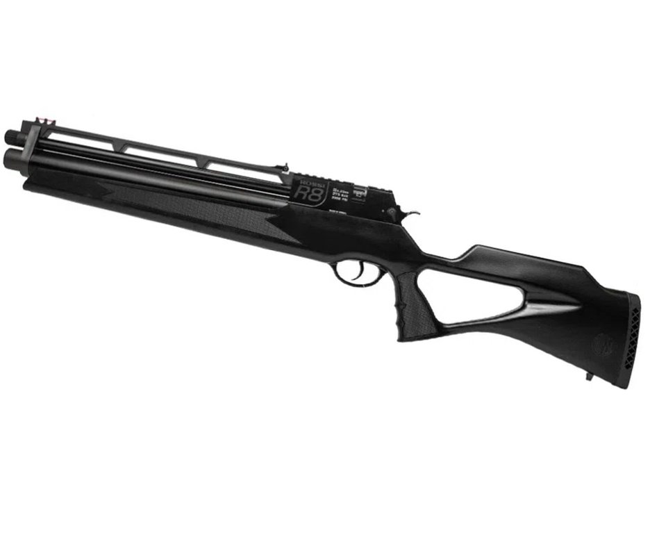 Carabina PCP Rossi R8 Short 6,35mm Big Bore + Bomba + Chumbo + Case/Capa Premium + Alvos + Kamuff + Desengripante/Anticorrosivo