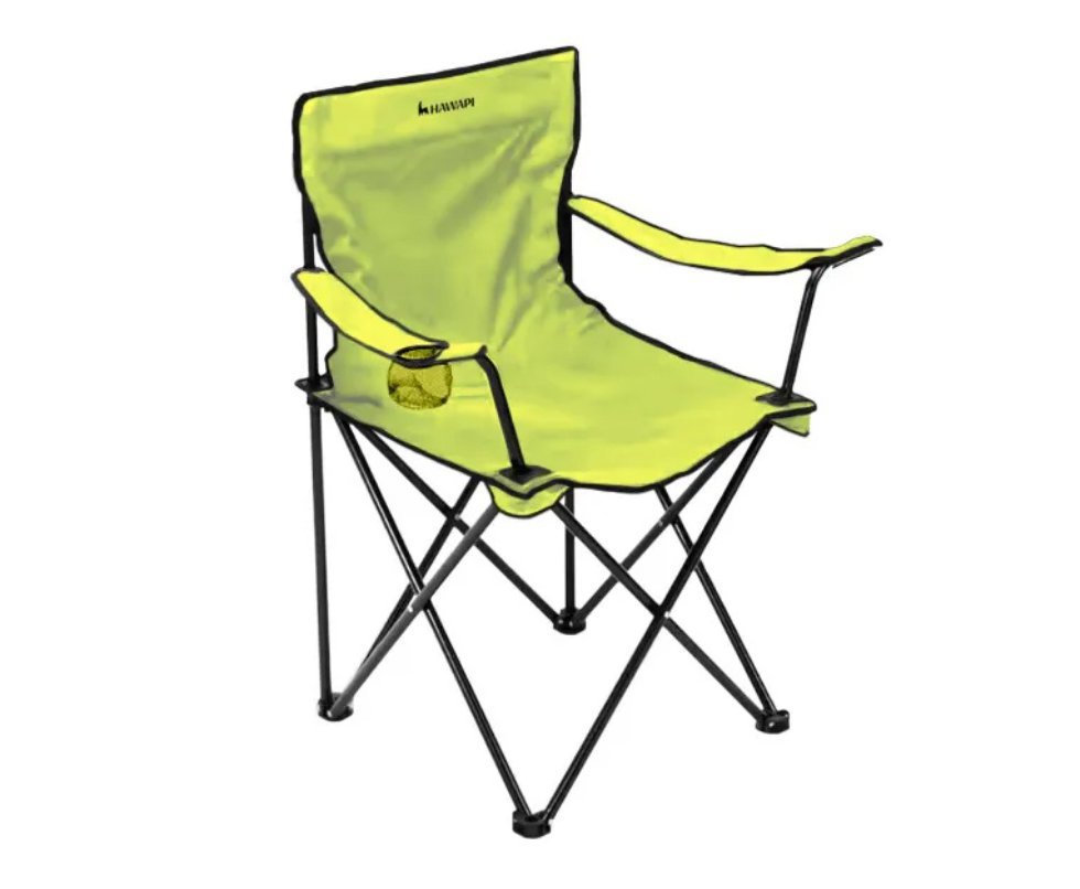 Cadeira praia camping e pesca dobrável Kaypi 110Kg Verde - Hawapi