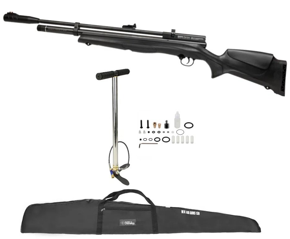 Carabina de Pressão PCP Beeman New 1336S Side Lever 60 Joules 5,5mm - Rossi + Capa + Bomba