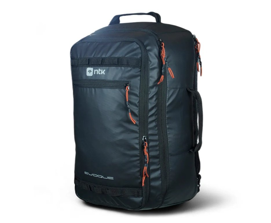 Mochila de Viagem Evoque 40L Laminação PU 600D Poliéster Preto - NTK