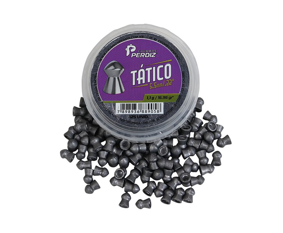 Chumbinho de Pressão Tático 5,5 mm 125un - Perdiz