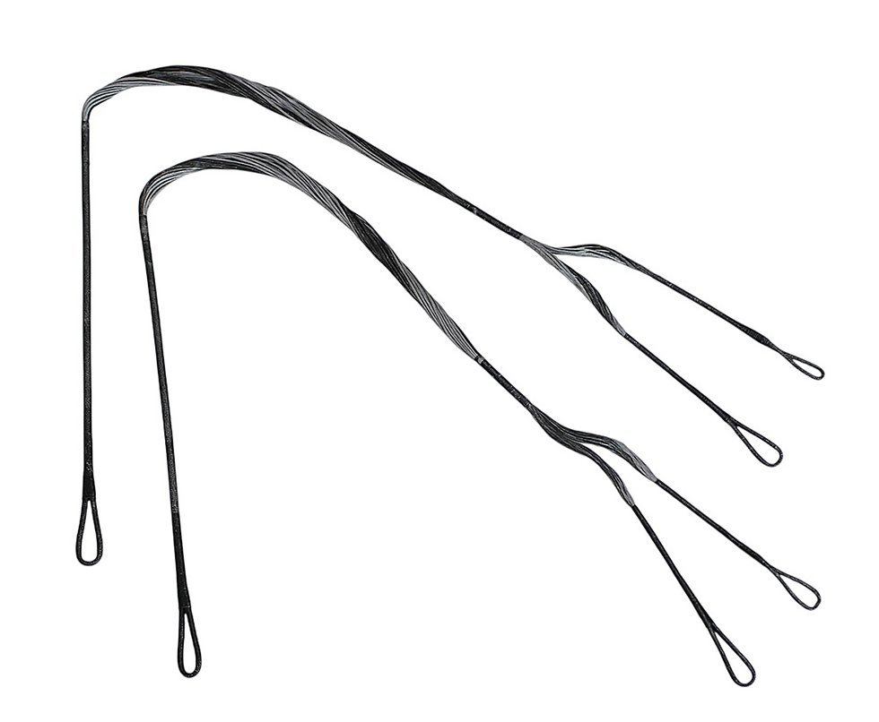 Conjunto de Cabos preto/cinza para Balestras HEX 400 210 Lbs- EK Archery