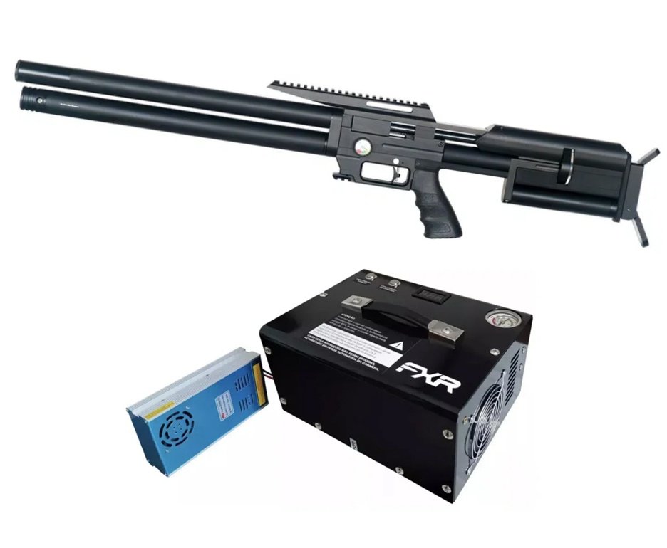 Carabina PCP Artemis MAX 1 HP 5.5 1200fps - FXR Artemis + Compressor Portátil Auto Stop