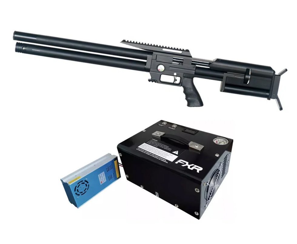 Carabina PCP Artemis MAX 1 HP 5.5 1200fps - FXR Artemis + Compressor Portátil Auto Stop