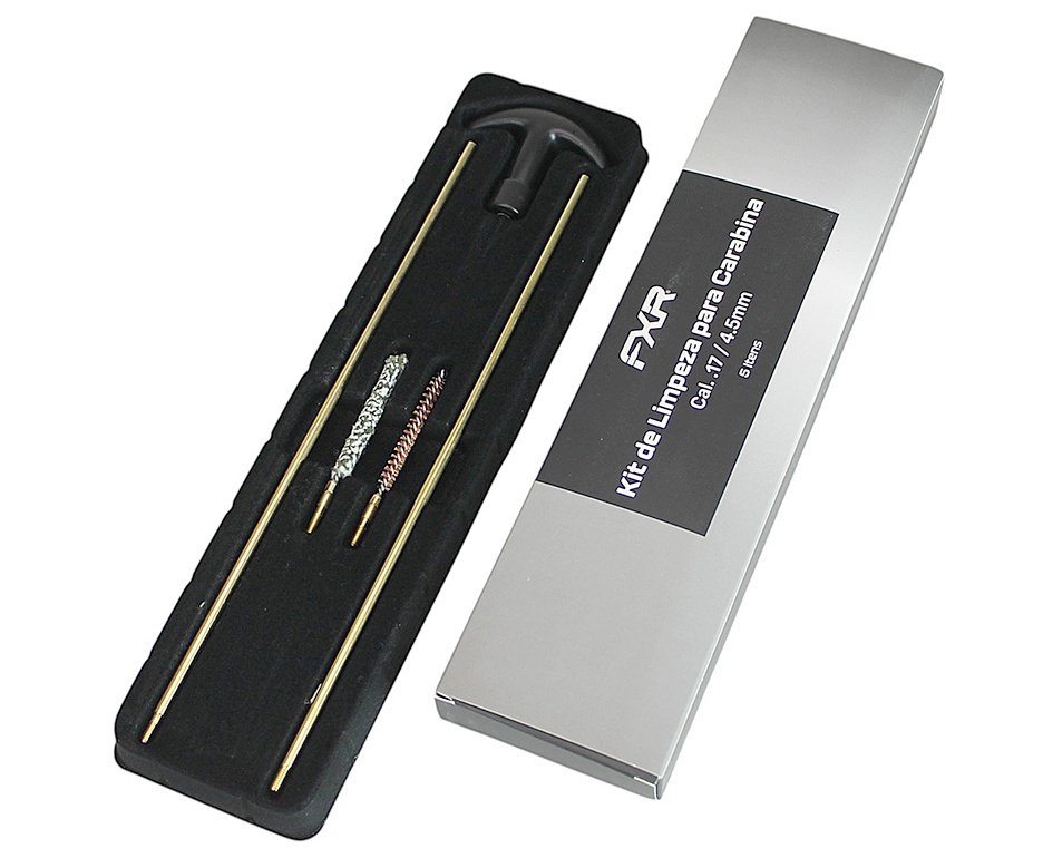 Kit Limpeza FXR para carabinas e pistolas cal 4.5mm - 05 Pçs