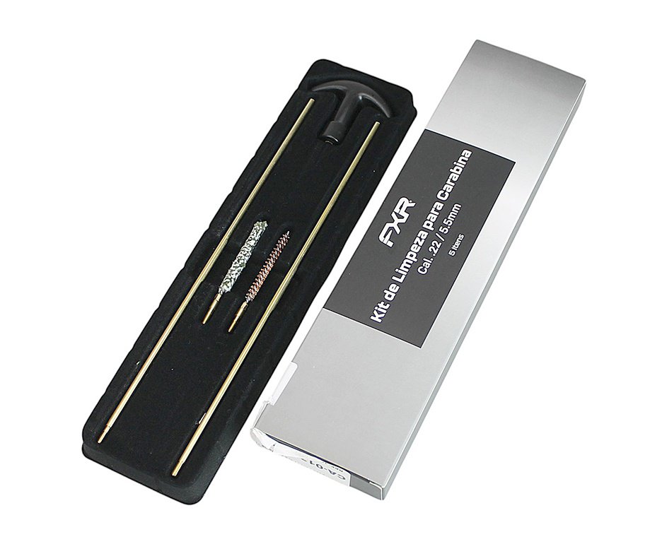 Kit Limpeza FXR para carabinas e pistolas Cal 5.5mm - 5 Pçs