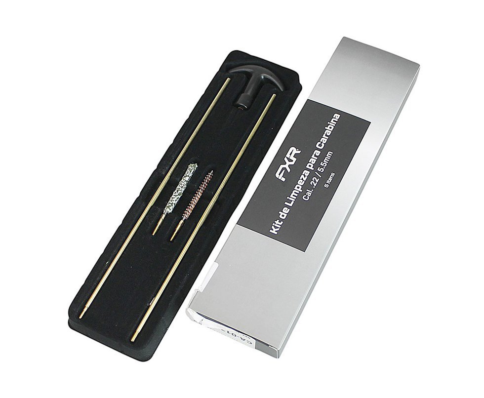 Kit Limpeza FXR para carabinas e pistolas Cal 5.5mm - 5 Pçs