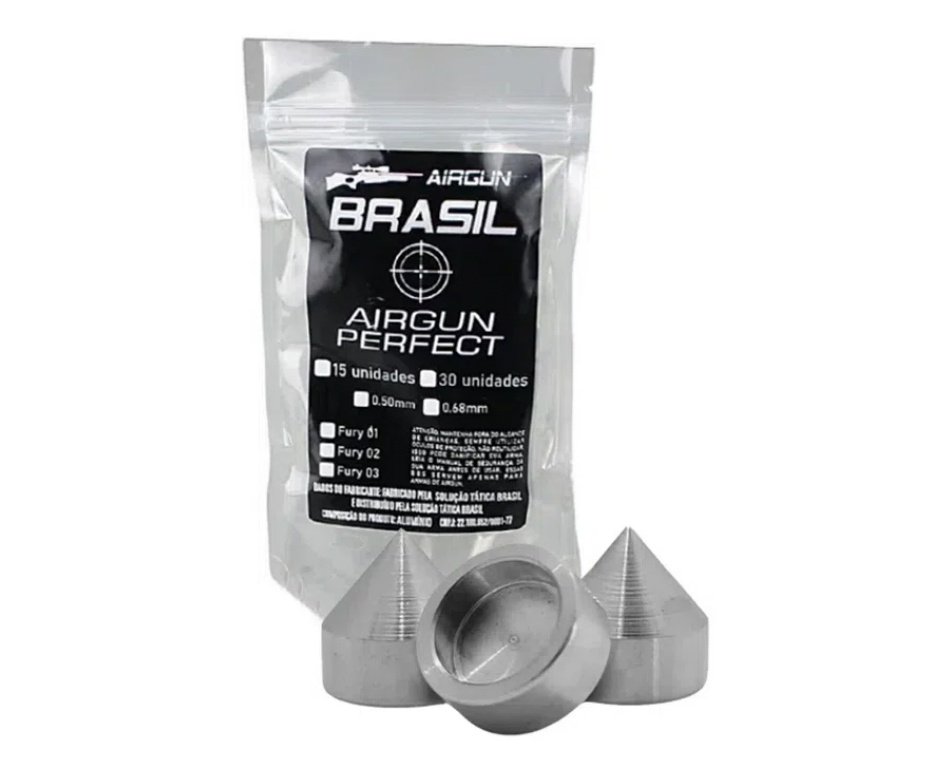 Munição Strike Fury Aluminio Revolver HDR .50 12,5mm Artemis 30un - Airgun Brasil