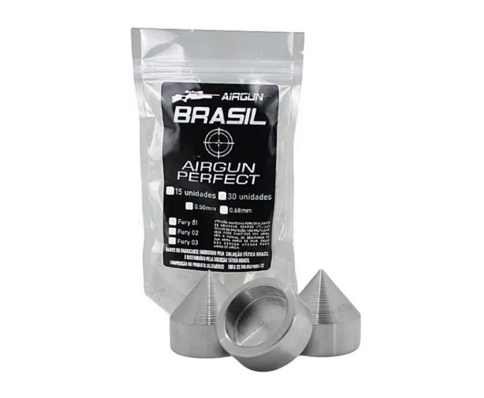 Munição Strike Fury Aluminio Revolver HDR .50 12,5mm Artemis 30un - Airgun Brasil