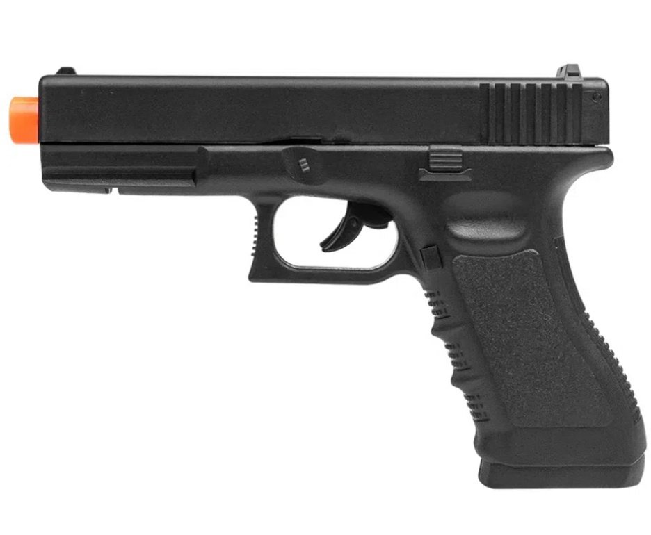 Pistola de Pressão CO2 Glock G17 6,0mm 5,3 Joules - Rossi + Co2 + BBS