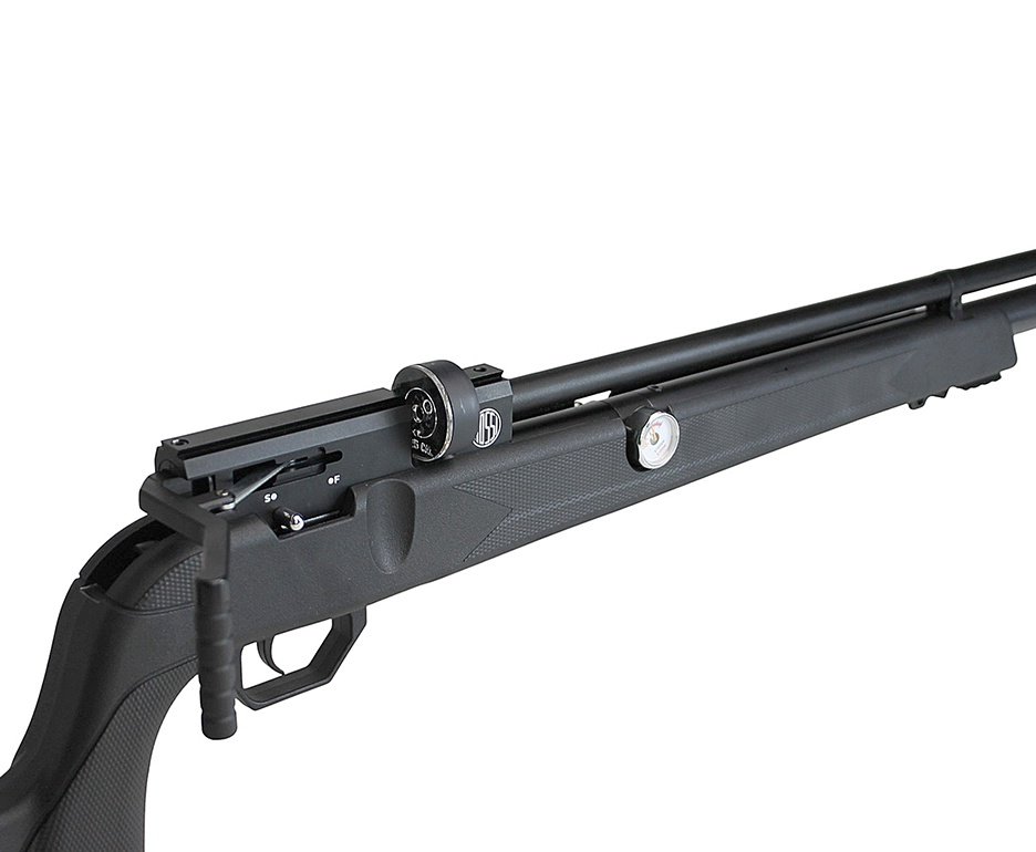 Carabina de Pressão PCP Rossi Outlander VR Black 6,35 + Bomba + Capa + Chumbo