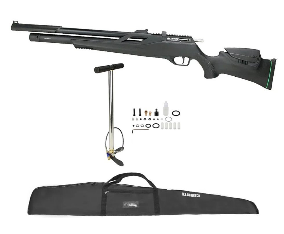 Carabina de Pressão PCP Artemis T-REX Montecarlo Six 6.0mm com Válvula Reguladora - FXR + Bomba + Capa
