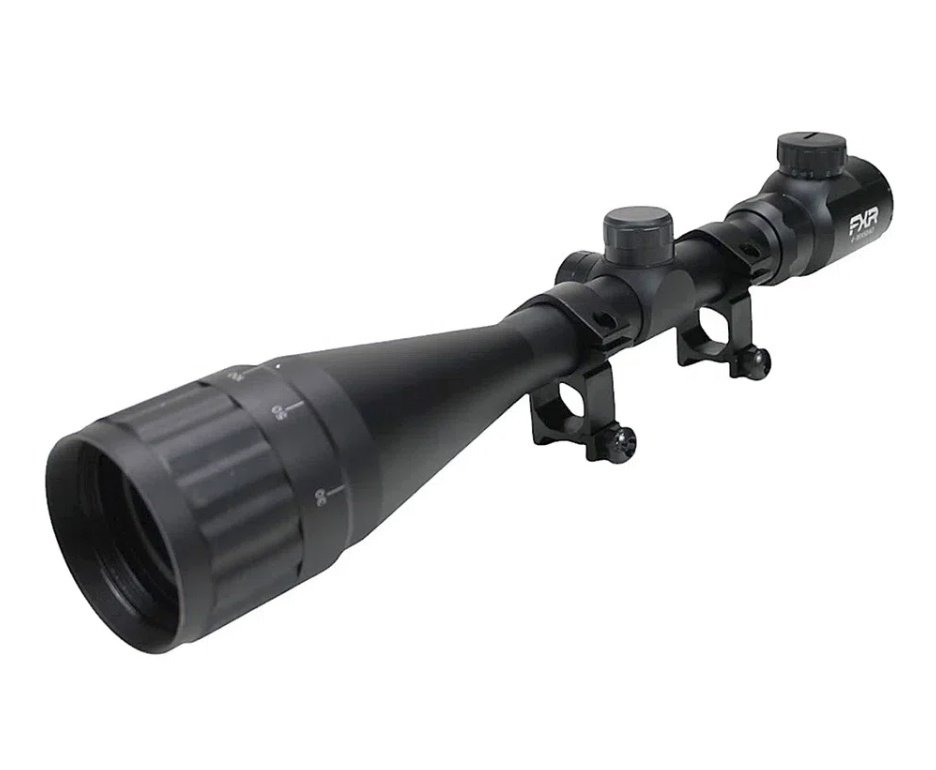 Carabina de Pressão PCP Artemis T-REX Montecarlo Six 6.0mm com Válvula Reguladora - FXR + Bomba + Capa + Chumbo + Alvos + Luneta 4-16x50