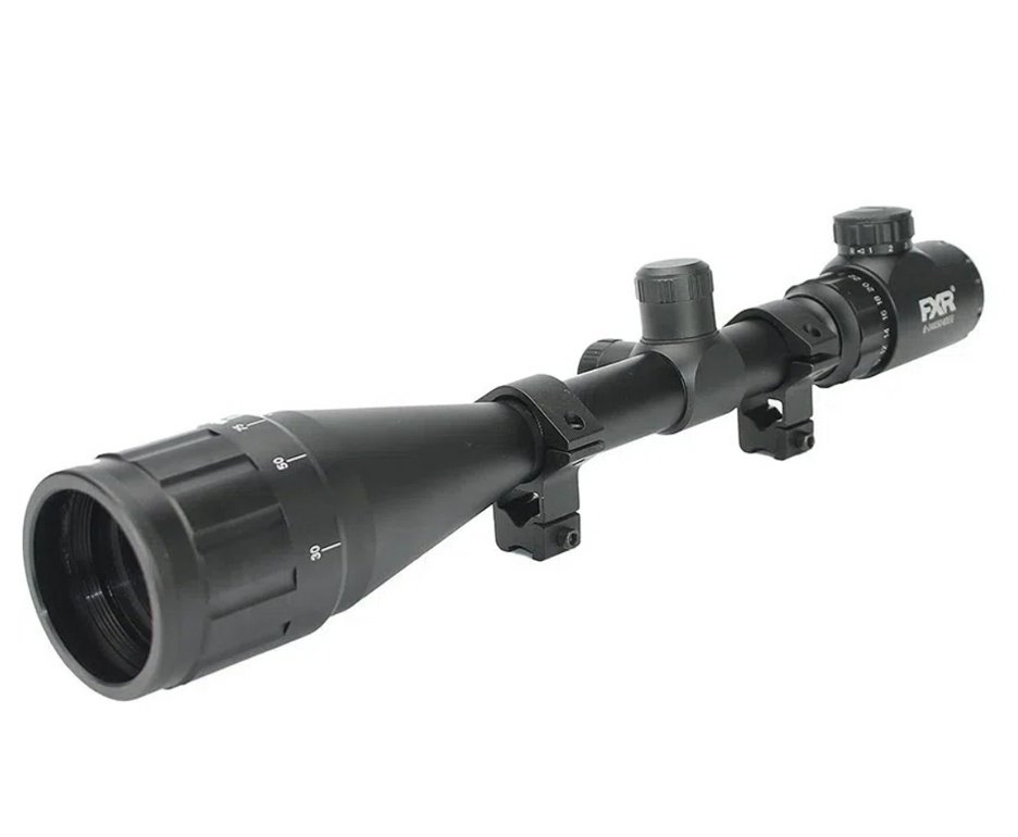 Carabina de Pressão PCP Artemis T-REX Montecarlo Six 6.0mm com Válvula Reguladora - FXR + Bomba + Capa + Chumbo + Alvos + Luneta 6-24x50
