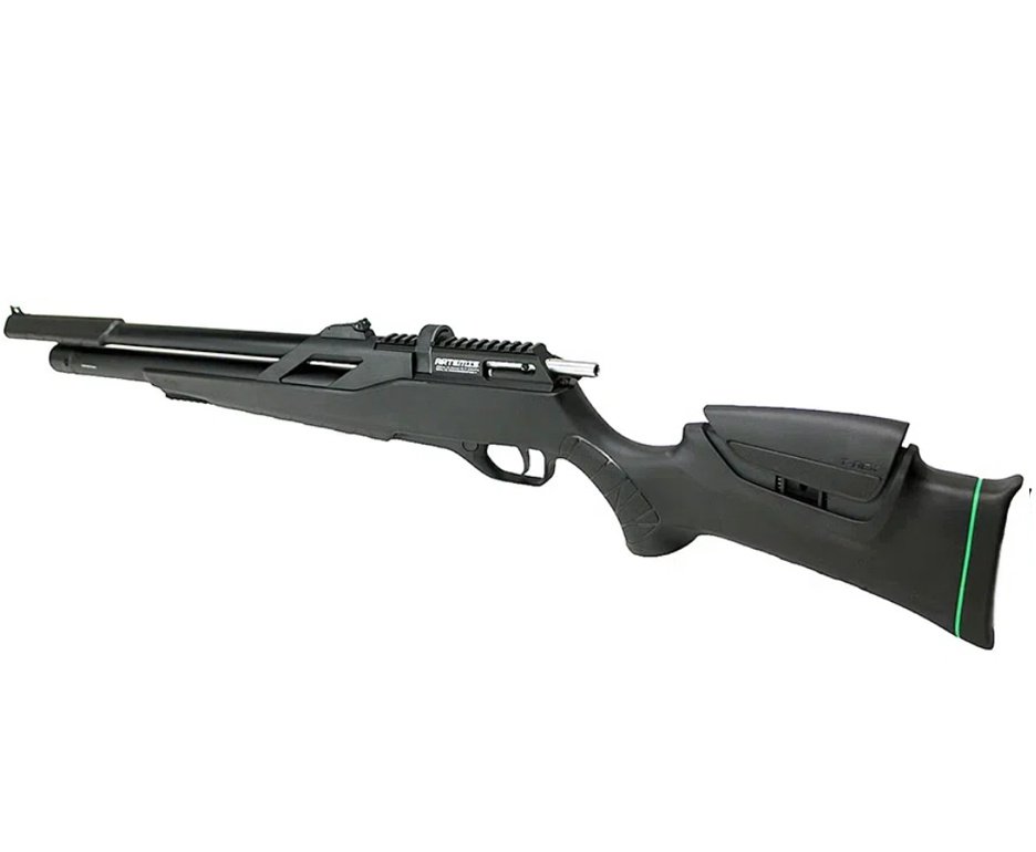 Carabina de Pressão PCP Artemis T-REX Montecarlo Six 6.0mm com Válvula Reguladora - FXR + Bomba + Capa + Chumbo + Alvos + Luneta 6-24x50