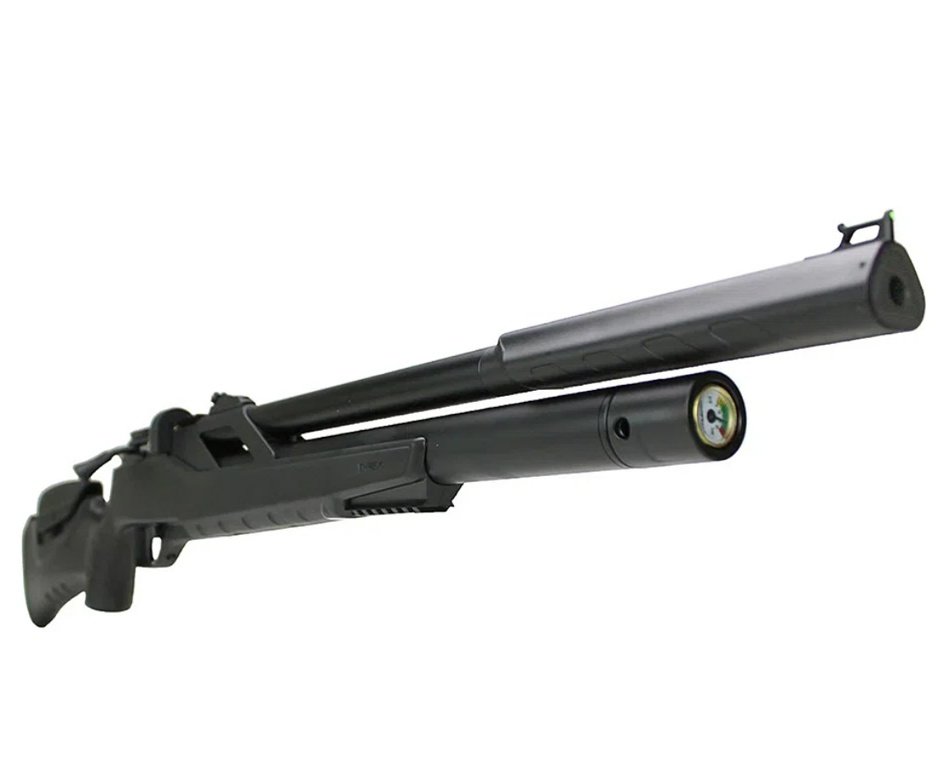 Carabina de Pressão PCP Artemis T-REX Montecarlo Six 6.0mm com Válvula Reguladora - FXR + Bomba + Capa + Chumbo + Alvos + Luneta 6-24x50