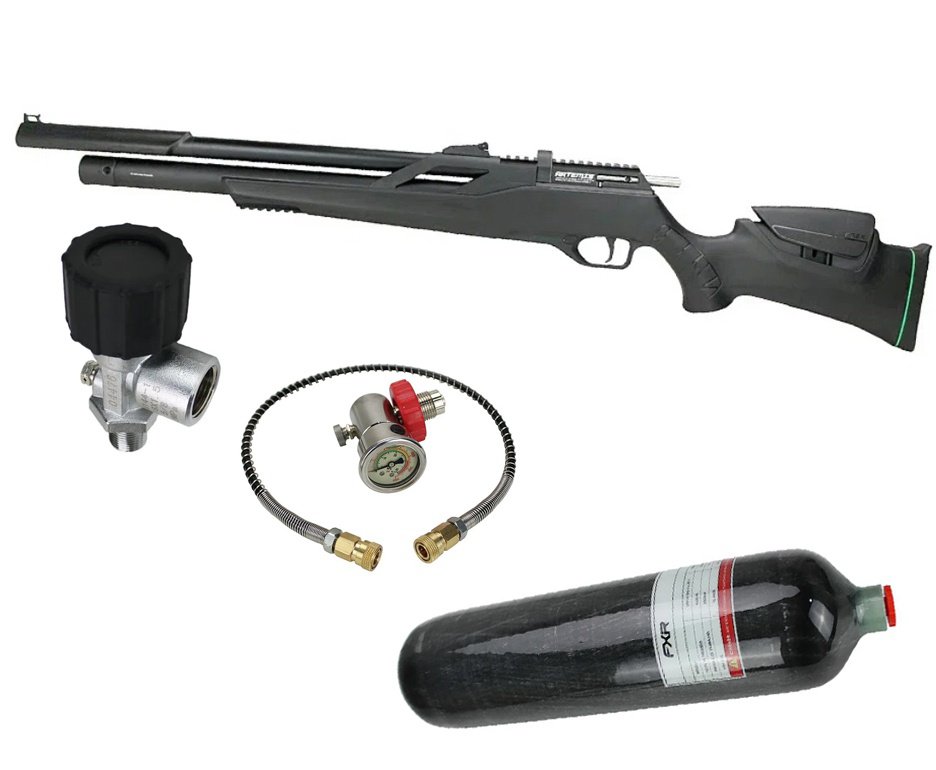Carabina de Pressão PCP Artemis T-REX Montecarlo Six 6.0mm com Válvula Reguladora - FXR + Cilindro Scuba 3L