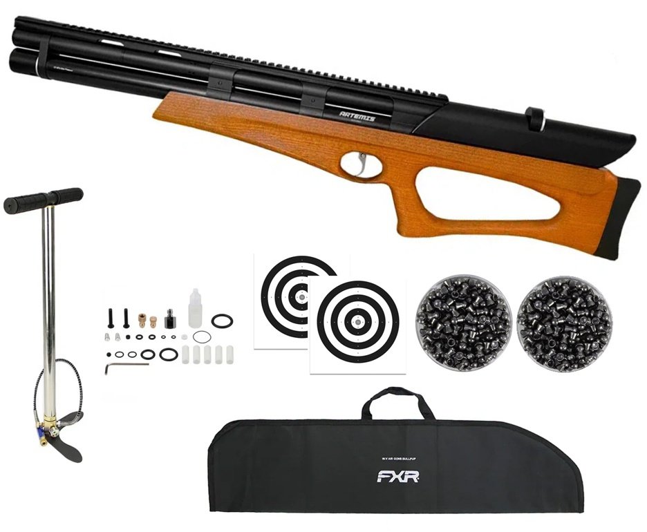 Carabina PCP Artemis Bullpup M40 Hazelwood Semi-Auto 5.5mm - FXR Artemis + Bomba + Capa + Chumbo + Alvos
