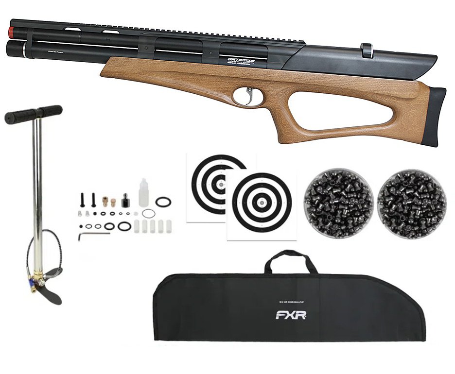 Carabina PCP Artemis Bullpup M40 Hazelwood Semi-Auto 5.5mm - FXR Artemis + Bomba + Capa + Chumbo + Alvos