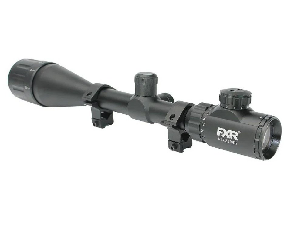 Carabina PCP Semi-Auto M50 Tempesta Desert 5,5mm QGK/SPA Artemis + Luneta 6-24x50 + Capa + Kit Limpeza + Alvos + Desengripante / Anticorrosivo + Óculos de Segurança