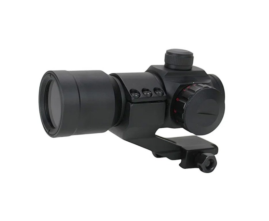 Carabina PCP Semi-Auto M50 Tempesta Desert 5,5mm QGK/SPA Artemis + Red Dot Tático 1x32 + Capa + Kit Limpeza + Chumbos + Alvos + Desengripante / Anticorrosivo + Óculos de Segurança