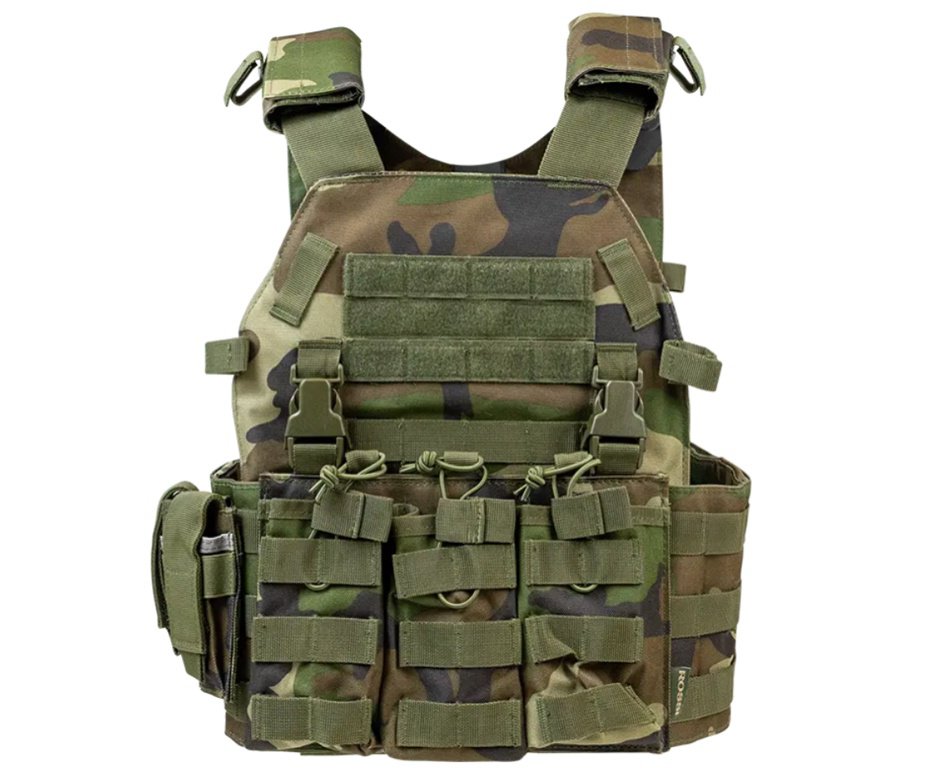 Colete Tatico Modular SP-033 Woodland - Rossi