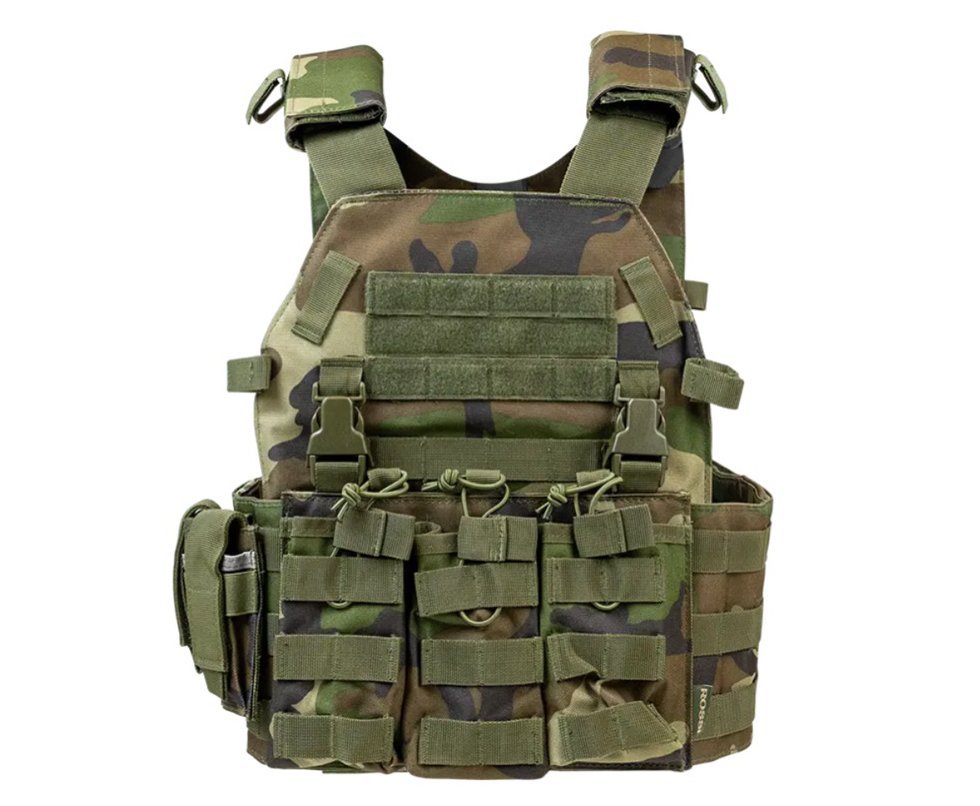 Colete Tatico Modular SP-033 Woodland - Rossi