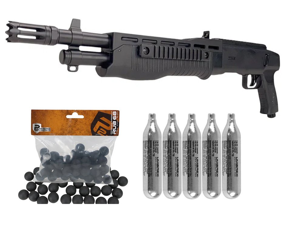 Shotgun Home Defense CO2 T4E TB .68 HDS 16J - Umarex + Esferas de Borracha + Co2