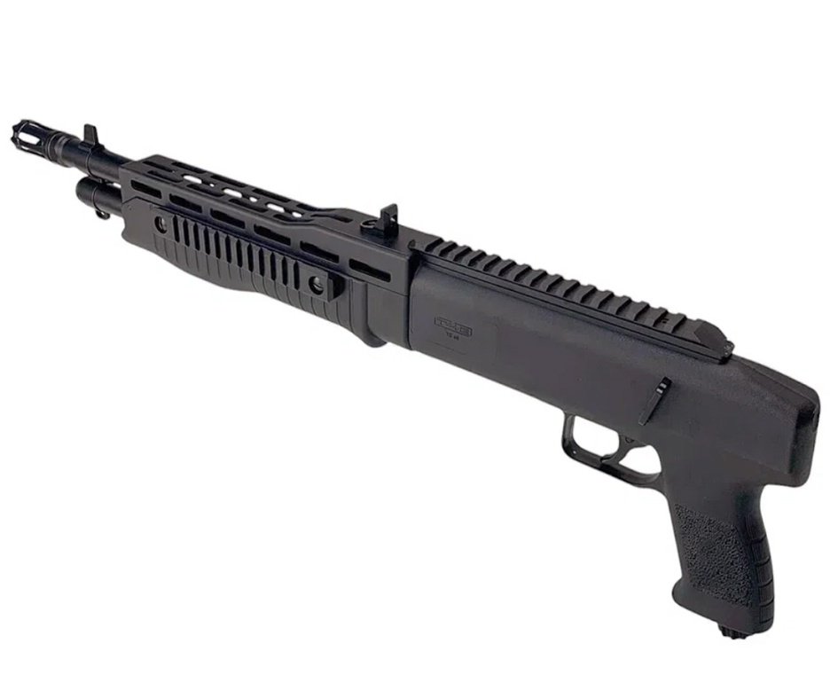 Shotgun Home Defense CO2 T4E TB .68 HDS 16J - Umarex + Esferas de Tinta + Co2 + Capa + Alvos + Red dot + Laser