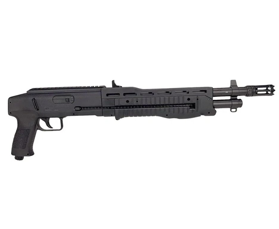 Shotgun Home Defense CO2 T4E TB .68 HDS 16J - Umarex + Esferas de Tinta + Co2 + Capa + Alvos + Red dot + Laser