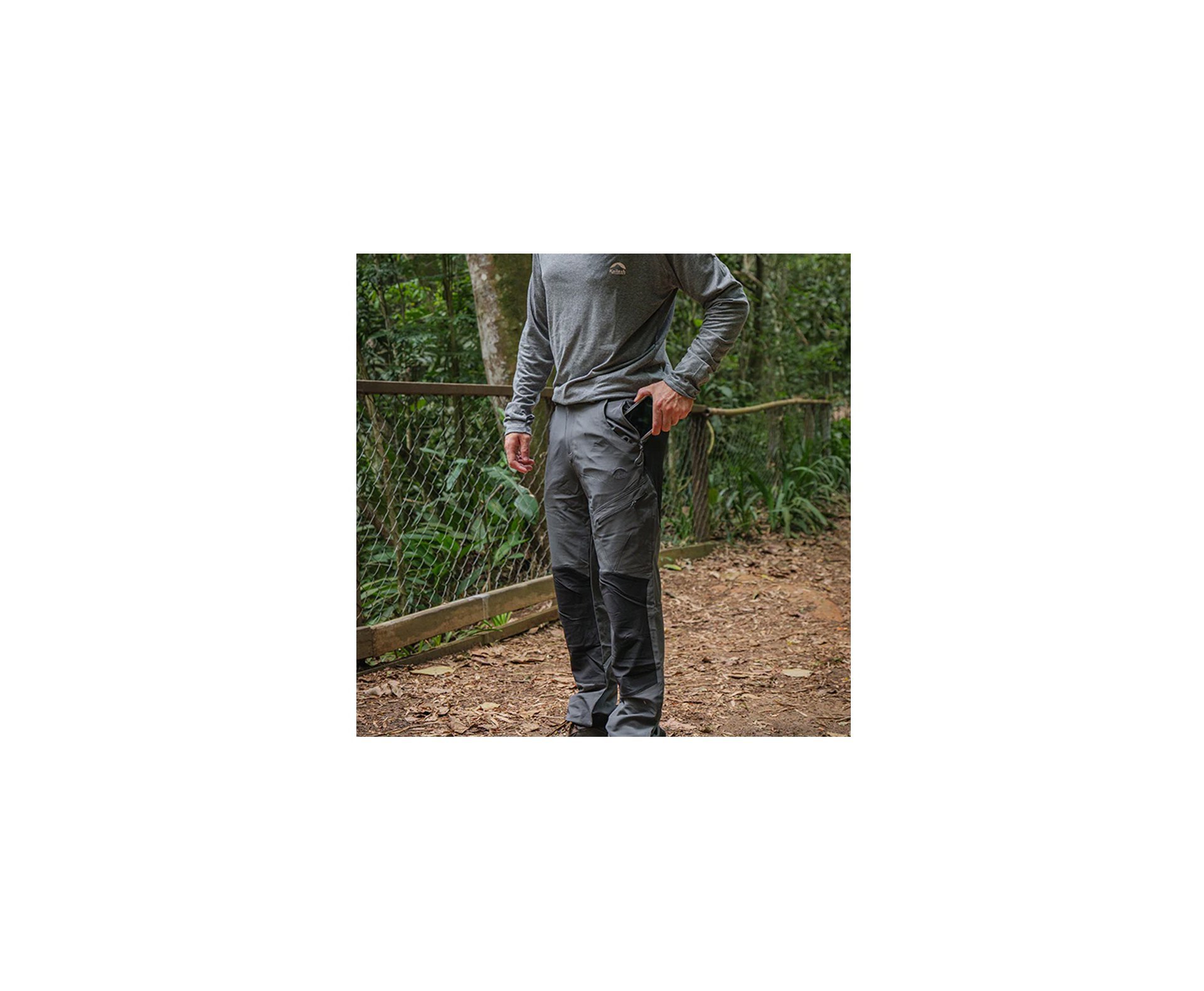 Calça Kailash Santiago Masculina Cinza