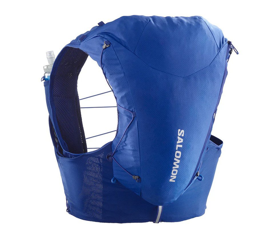 Colete de Hidratação Mochila Salomon Adv Skin 12L Azul Corrida Profissional