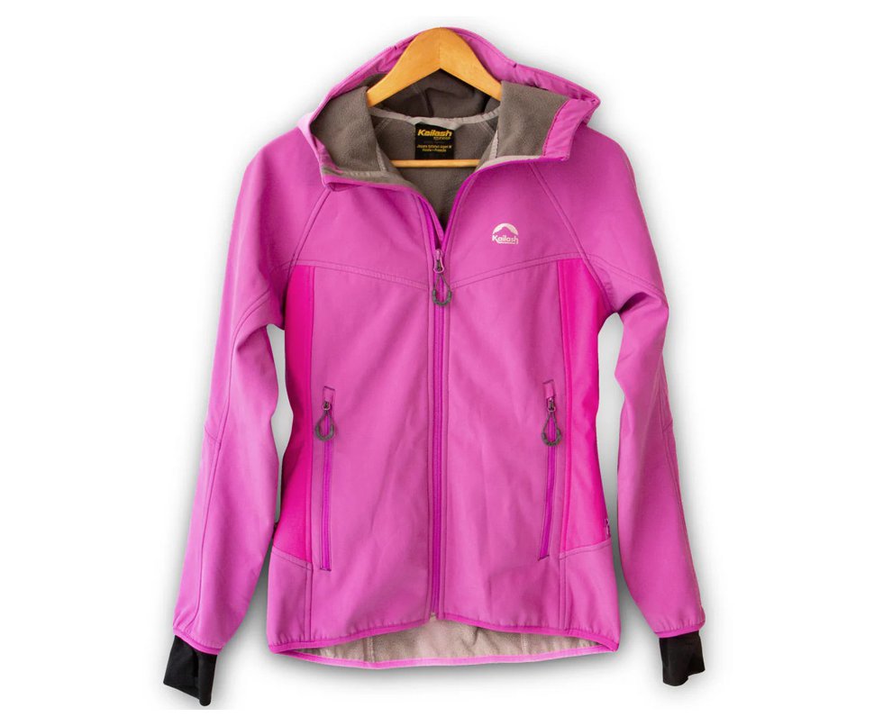 Jaqueta Kailash Softshell com Capuz Aspen Feminina Roxa